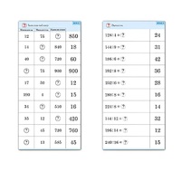 Комплект карточек (10) "Обучающий калейдоскоп. Умножение и деление в два шага" - «globural.ru» - Москва