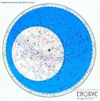 Астрономия "Подвижная карта Звездного неба". Учебно наглядные пособия. - «globural.ru» - Москва