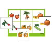 Лото "Овощи" (4 планшета, 24 карточки, цветное, ламинированное) - «globural.ru» - Москва