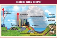 Таблица демонстрационная "Воздействие человека на природу" (винил 100х140) - «globural.ru» - Москва