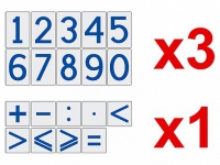 Комплект магнитов (демонстрационных) для школьной доски "Цифры и знаки" - «globural.ru» - Москва