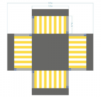 Имитация четырехстороннего перекрестка 5,5*4,5 м - «globural.ru» - Москва