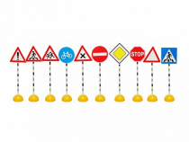 Комплект стоек "Дорожные знаки № 1" - «globural.ru» - Москва