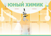 Стенд "Юный химик" (вариант 1) - «globural.ru» - Москва