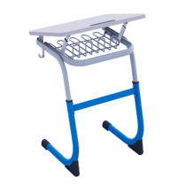 Парта одноместная регулируемая по высоте с углом наклона столешницы - «globural.ru» - Москва