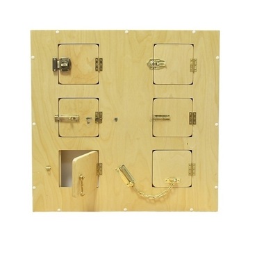 Настенный модyль с 6-ю замочками и задвижками 70 *10 *70 см - «globural.ru» - Москва