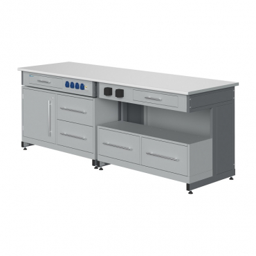 Стол лабораторный демонстрационный с электрическими розетками, автоматами аварийного отключения тока - «globural.ru» - Москва